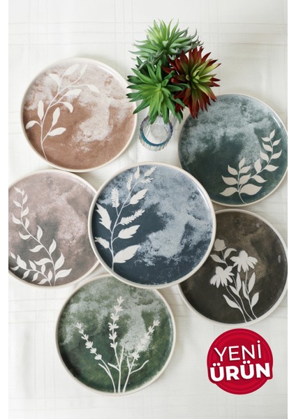 Deep Flowers Nordıc Pasta Tabağı 22 cm 6 Adet 22813-17