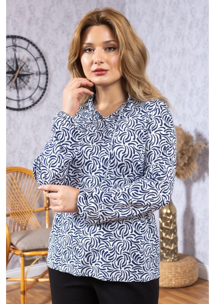 Yeni Model Yüksek Kalite Orta Yaş Anne Penye Bluz 6515