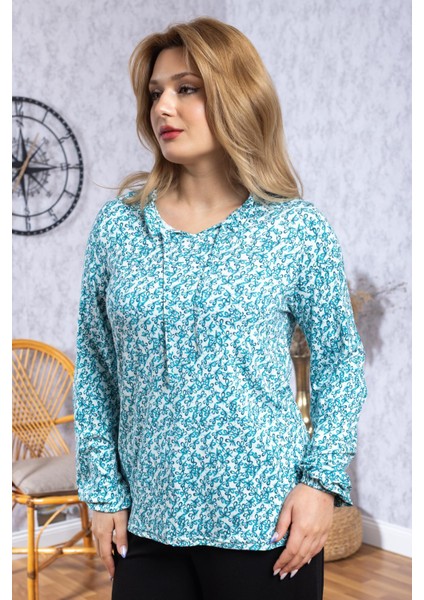 Kadın Yeni Model Yüksek Kalite Orta Yaş Anne Penye Bluz 6525 modelleri
