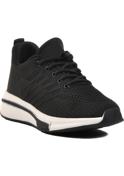 Siyah Fileli Unisex Spor Ayakkabı Molen 118 G