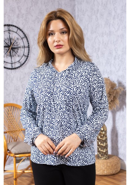 Yeni Model Yüksek Kalite Orta Yaş Anne Penye Bluz 6515