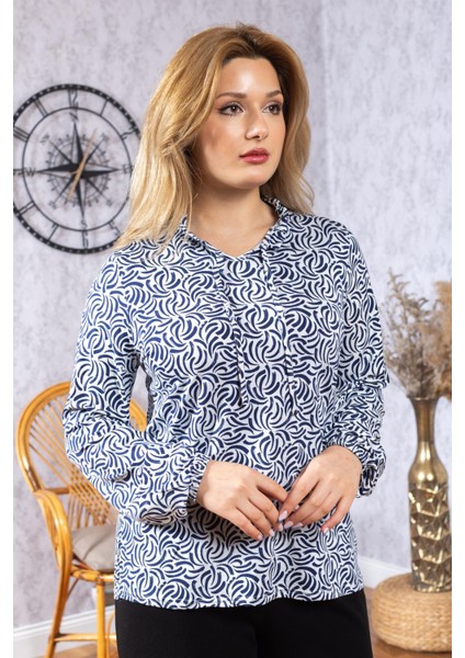 Yeni Model Yüksek Kalite Orta Yaş Anne Penye Bluz 6515