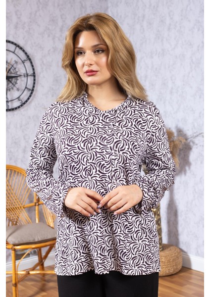 Yeni Model Yüksek Kalite Orta Yaş Anne Penye Bluz 6515