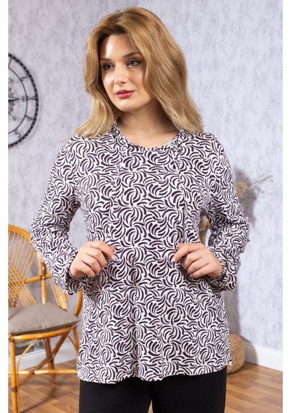 Yeni Model Yüksek Kalite Orta Yaş Anne Penye Bluz 6515 indirimleri