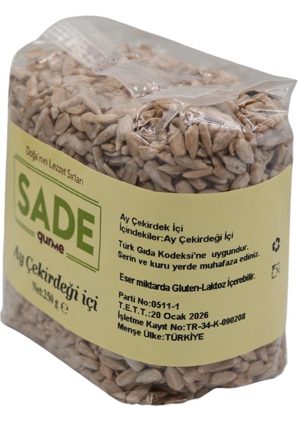 Sade Ayçekirdek İçi 250 Gr