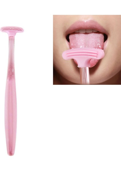 Dil Kazıyıcı Temizleyici Ağız Dil Temiz Sağlık Aracı (Pembe) (Yurt Dışından)