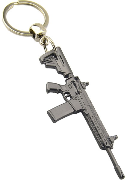 Tüfek Rifle Anahtarlık M-16 - Mat Siyah
