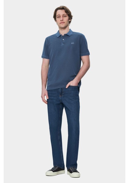 Gerard Lacivert Polo Yaka Nakışlı Standard Fit Erkek Tshirt modelleri