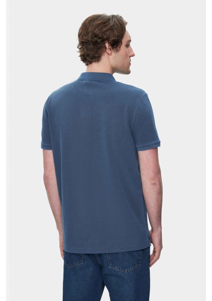 Gerard Lacivert Polo Yaka Nakışlı Standard Fit Erkek Tshirt fırsatları