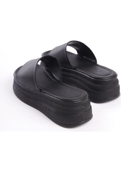 Alıce Düz Topuklu Kalın ve Ortopedik Taban Kadın Terlik St - Siyah indirimleri