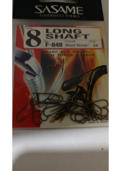 F-848 Long Shaft Olta Iğnesi 8 Numara - 24 Pcs