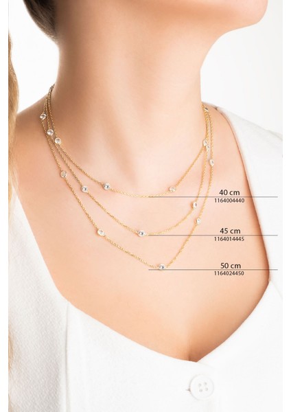 Yuvarlak Kesim 18 Ayar Sarı Altın Kaplama 47 cm Gümüş Kolye fırsatları