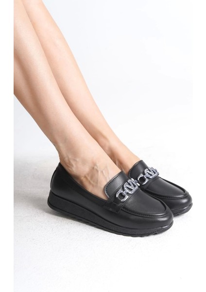 Anna Ortopedik Rahat Taban Toka Detaylı Klasik Kadın Babet Anne Ayakkabısı St - Siyah fiyatları