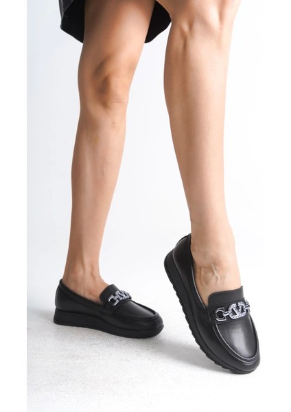 Anna Ortopedik Rahat Taban Toka Detaylı Klasik Kadın Babet Anne Ayakkabısı St - Siyah modelleri