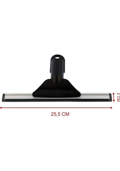 Buharlı Temizleme Makinesi Cam Silme Aparatı Yedek Başlığı 25,5 x 2 cm