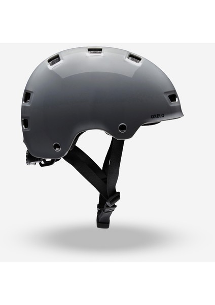 Oxelo Paten / Kaykay / Scooter Kaskı - Antrasit - MF500