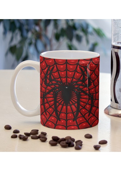 3D Tasarım Spiderman 1 Temalı Baskılı Kupa Bardak - 3D Tasarım Kupa Bardak