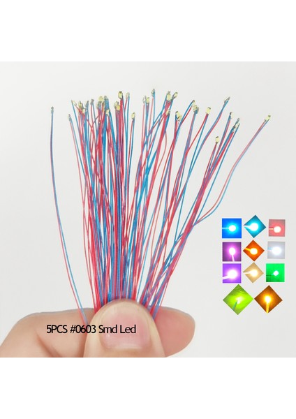12VBLUE6PCS Tarzı Önceden Kablolu #md LED 30CM Teller Ho N Oo Ölçek Ön Lehimli Mikro Model Tren Demiryolu Uzay Gemisi Gundam Aydınlatma Diorama (Yurt Dışından)