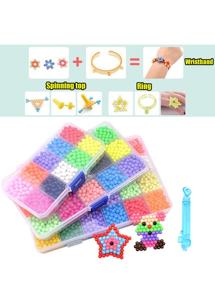 30-3600 Tarzı Sihirli Su Yapışkan Boncuk Oyuncakları Dıy Aquabeads El Yapımı Boncuk Oyuncak Eğitici Bulmaca Çocuklar Hama Aqua Boncuk Kızlar Erkekler Için (Yurt Dışından) indirimleri