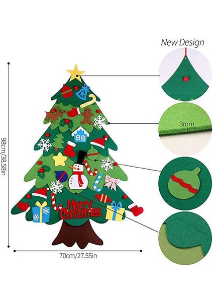 Bir (32 Adet) LED Tarzı Yılbaşı Kapı Duvar Süsü Oyuncak Yapay Ağaç Çocuk Oyuncakları Noel Dekorasyonu (Yurt Dışından) fırsatları