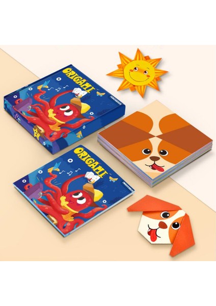 Çocuklar Için 3D Karikatür Origami Kağıt El Sanatları Eğitici Oyuncaklar (Yurt Dışından) modelleri