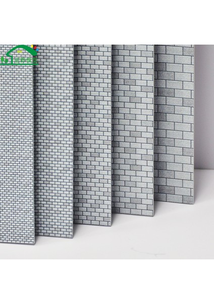 1 50 2 Adet Tarzı 29CM Mimarlık Kum Tablo Tren Ölçek Modeli Duvar Tuğla Plakaları Abs Dış Cephe Mini Model Malzemeleri (Yurt Dışından)
