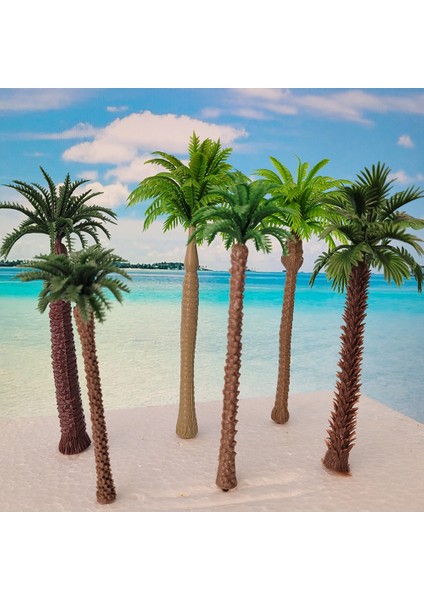 No.8 Stili Plastik Hindistan Cevizi Palmiye Ağacı Modeli Yağmur Ormanı Bitki Saksıları Bonsai El Sanatları (Yurt Dışından) fırsatları