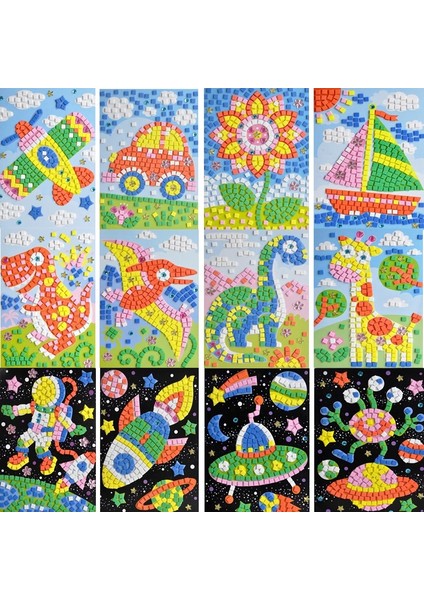 Ufo Tarzı Çocuklar Için Kendin Yap Eva Köpük Sticker Mozaik Bulmaca Çizim Oyuncakları - Karikatür Hayvan Trafik Erken Eğitici Sanat ve El Sanatları (Yurt Dışından) fiyatları