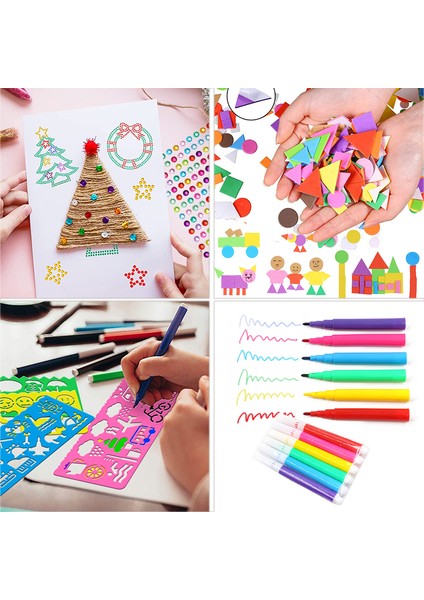 Kumral Tarzı Renkli Telli Temizlik Seti Dondurma Çubuğu Peluş Çubuk Püsküller Sticker Kendin Yap Sanat Malzemeleri Çocuklar Için Montessori Eğitim Oyuncakları (Yurt Dışından) indirimleri