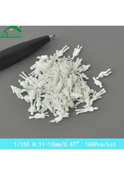 1-150 100 Adet Tarzı Pcslot Plastik Minyatür Figürler Mimari Ölçek Model Malzeme Ho Ölçek Tren Model Diorama Düzeni (Yurt Dışından)