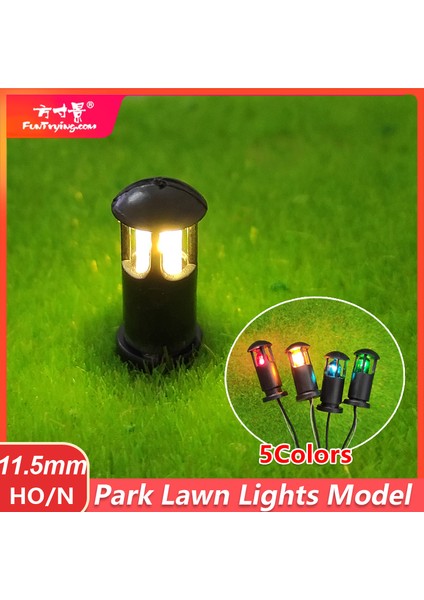 BLUE10PCS Tarzı Bahçe Lambası Modeli Işık Bahçe Aydınlatma Kendin Yap Kum Masası Manzara Mini Dioramalar Çim Bahçe Lambası Oyuncak Ev Dekorasyonu (Yurt Dışından)