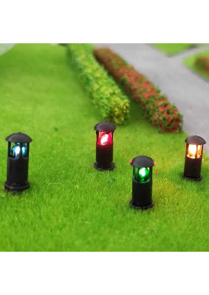 BLUE10PCS Tarzı Bahçe Lambası Modeli Işık Bahçe Aydınlatma Kendin Yap Kum Masası Manzara Mini Dioramalar Çim Bahçe Lambası Oyuncak Ev Dekorasyonu (Yurt Dışından)