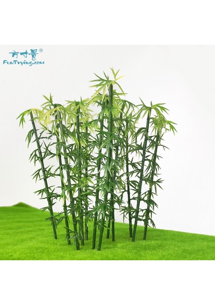 25 Adet Tarzı Bambu Modeli Plastik Minyatür Ağaç Manzara Karışık Bambu Ağaç Kum Tablo Model Aksesuar Oyuncaklar Hobisi (Yurt Dışından) modelleri