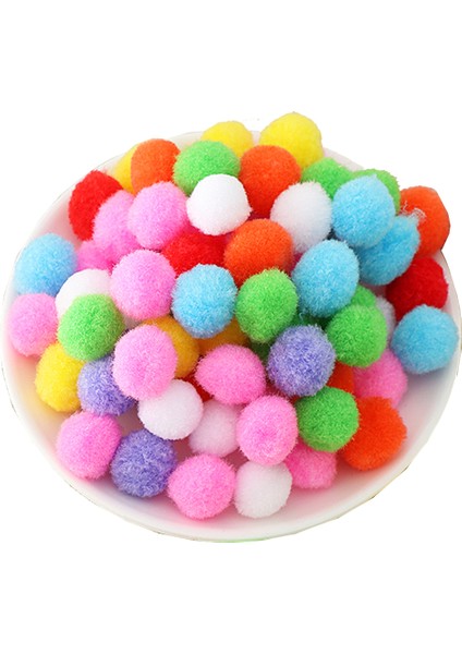 10 mm Tarzı Sevimli Mini Tüylü Yumuşak Pom Pom Püsküller Çocuk Oyuncakları Dıy El Yapımı Yaratıcı Oyuncaklar - Turkish (Yurt Dışından)