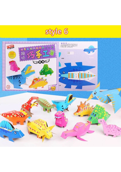 No.6 Tarzı Çocuklar El Işi Üç Boyutlu Bulmaca Çocukların Kendi Yapımı Model Yaratıcı Kırtasiye Renkli Origami Eğitici Oyuncak - E-Ticaret Başlığı (Yurt Dışından)