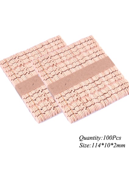 100 Adet Msjc 114mm Tarzı Yaratıcı Renkli Ahşap Dondurma Çubukları(Yurt Dışından)