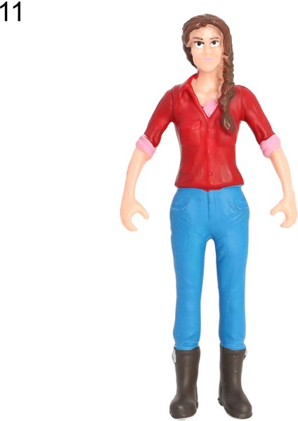 No.11 Stili Işçi Çiftçi Aksiyon Figürü Pvc Insan Modeli Simülasyon Figürü Kalıp Dekor Peyzaj Dıy Aksesuar Oyuncaklar Çocuklar Çocuklar Hediye Için (Yurt Dışından)