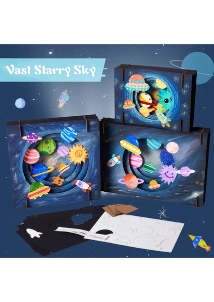 Starry Sky Küçük Tarzı Çocuklar Için Yaratıcı El Yapımı Eğitici Sanat ve Zanaat Oyuncakları - Geniş Yıldızlı Gökyüzü Kendin Yap Oyuncakları (Yurt Dışından) fiyatları
