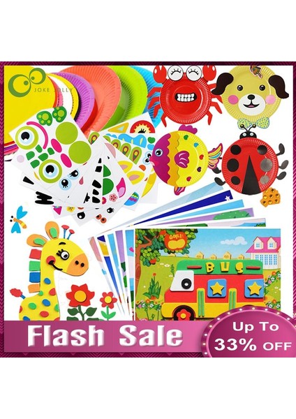 5eva 2 Plakalı Çocuk Stili Çocuklar Anaokulu Sanat El Işi Eğitici Oyuncak Oyuncaklar 3D Kendin Yap El Yapımı Oyuncaklar 2 Kağıt Tabak Sticker Malzeme 5 Eva Sticker Wyw (Yurt Dışından)