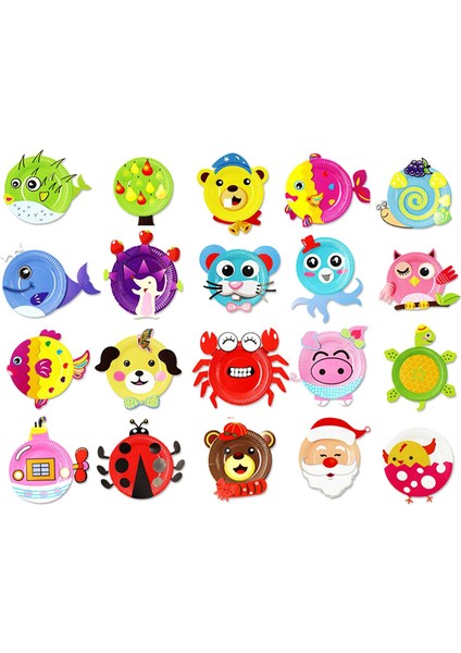 5eva 2 Plakalı Çocuk Stili Çocuklar Anaokulu Sanat El Işi Eğitici Oyuncak Oyuncaklar 3D Kendin Yap El Yapımı Oyuncaklar 2 Kağıt Tabak Sticker Malzeme 5 Eva Sticker Wyw (Yurt Dışından)