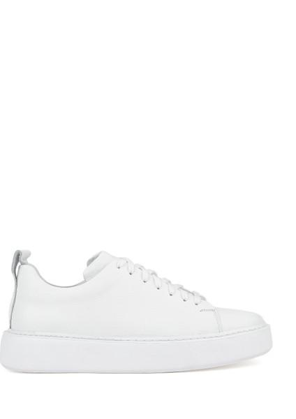 , Erkek Hakiki Deri Sneaker 1511026Z875Y Beyaz modelleri