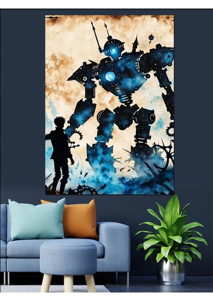 Renkli Silüetler Dekoratif Kanvas - Mdf Ahşap Tablo fırsatları