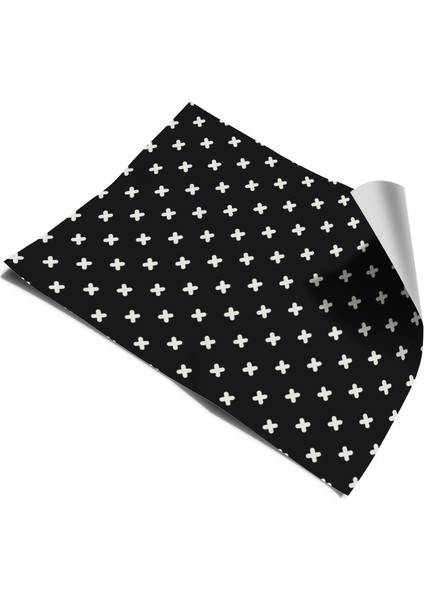Mutfak Tezgah Arası Kendinden Yapışkanlı Folyo Kaplama Siyah 60 cm x 100 cm