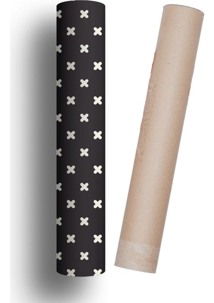 Mutfak Tezgah Arası Kendinden Yapışkanlı Folyo Kaplama Siyah 60 cm x 100 cm