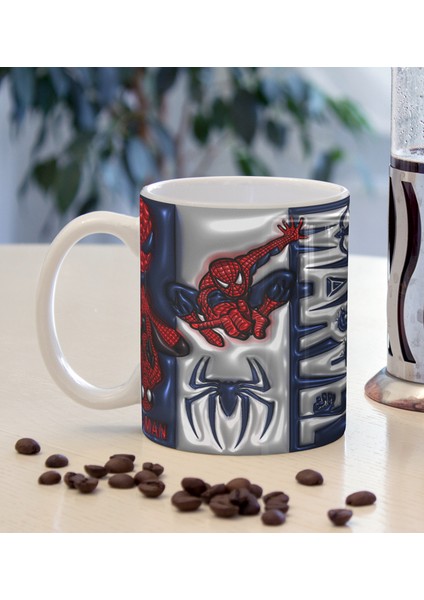 3D Tasarım Spiderman 4 Temalı Baskılı Kupa Bardak - 3D Tasarım Kupa Bardak