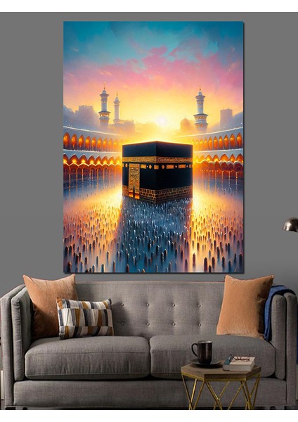 Kabe ve Minareler Dekoratif Kanvas - Mdf Ahşap Tablo