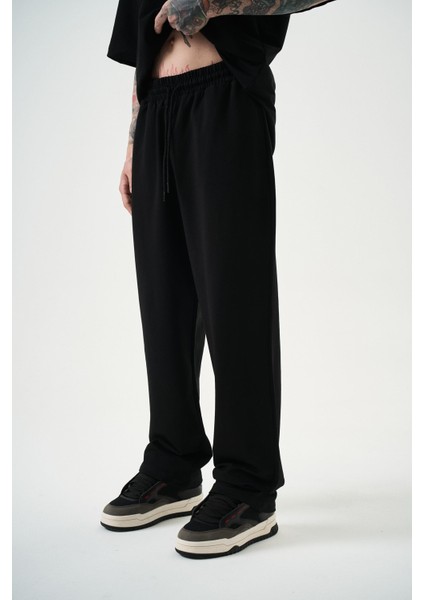 Erkek Basic Baggy Eşofman Altı Siyah