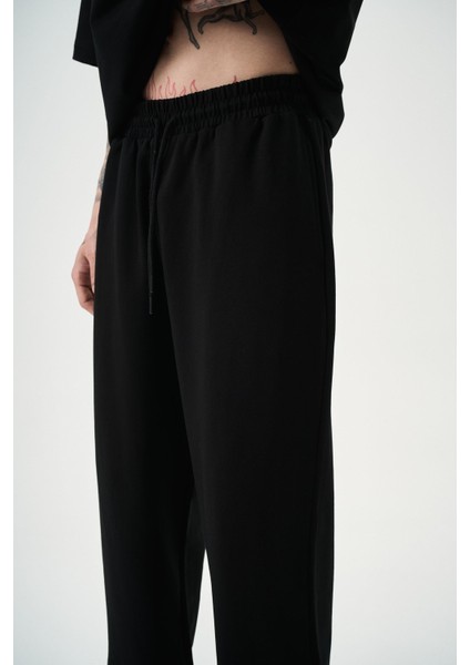 Erkek Basic Baggy Eşofman Altı Siyah