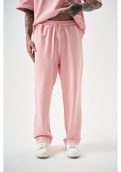 Erkek Basic Baggy Eşofman Altı Su Yeşili