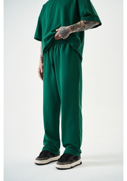 Erkek Basic Baggy Eşofman Altı Su Yeşili fiyatları